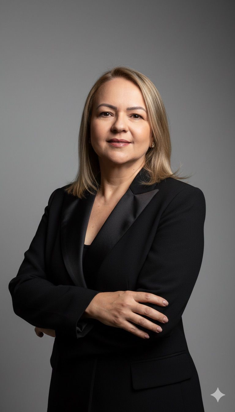 Retrato da mentora — criadora do Método Lugar de Líder